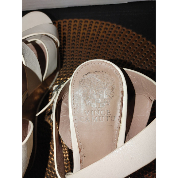 Vince Camuto Giada leather wedge sandals size 7.5 B - Picture 6 of 8